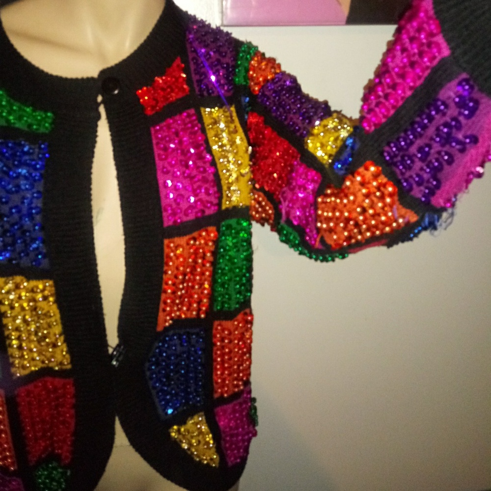 Color block Cardigan - Picture 3 of 6